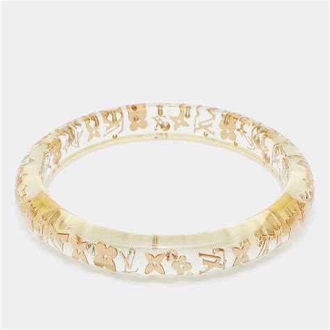 louis vuitton clear resin monogram inclusion bangle bracelet|Best 25+ Deals for Louis Vuitton Inclusion Bracelet .